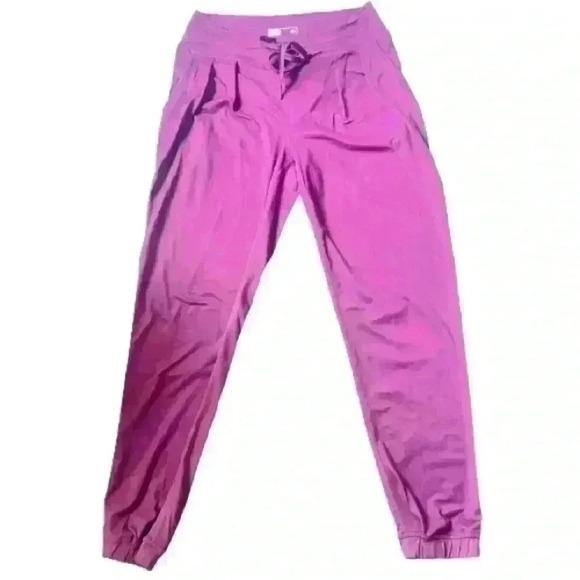 LOLË MAUVE SPORT PANTS 2 SIDE POCKETS  LACE SOZR SMALL - Picture 1 of 9